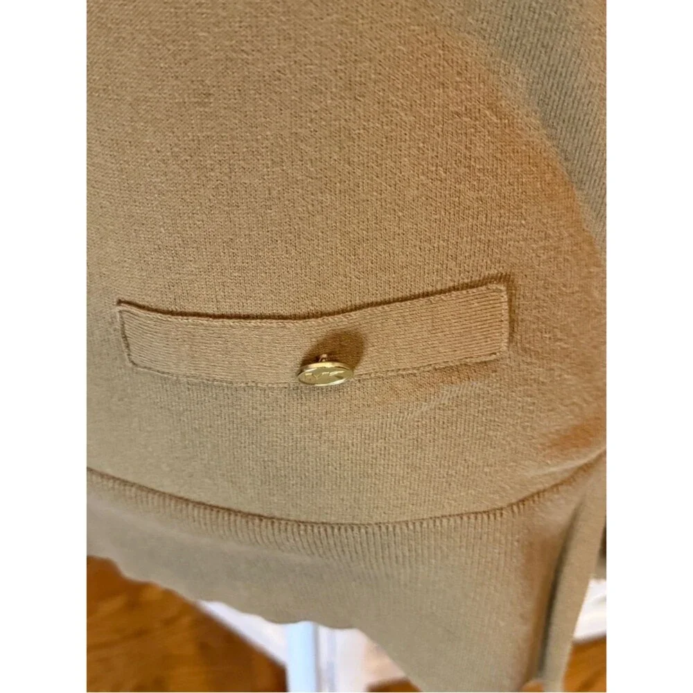 Michael Kors Olive Knit Long Sleeve Top Sz S